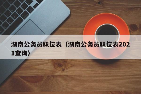 湖南公務員職位表（湖南公務員職位表2021查詢）