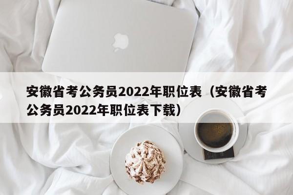 安徽省考公務員2022年職位表（安徽省考公務員2022年職位表下載）